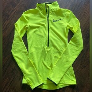 Nike Neon Yellow Long Sleeve Pullover
